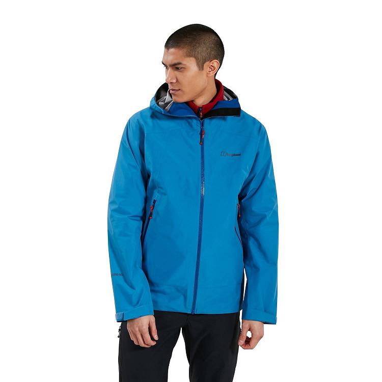 Pánska Nepremokavá Bunda Berghaus Gore Tex Paclite Peak Modre Slovensko 5941NJZAD